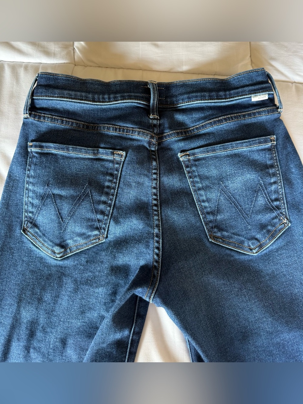 MOTHER Rambler Mid Rise Straight Leg Ankle Fray Jeans Size 28 - Picture 14 of 16